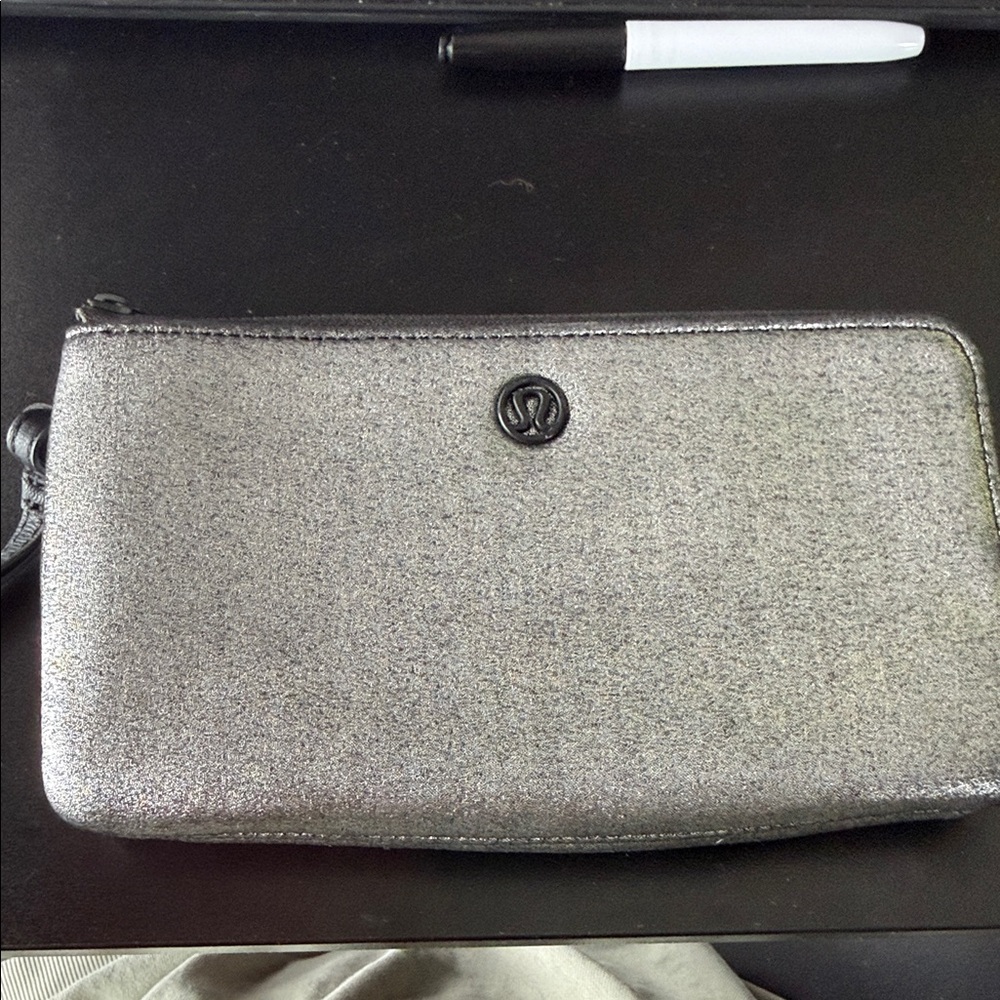 lululemon athletica Silver Wristlet Clutch
